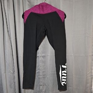 Victoria's Secret Black and Purple Leggings